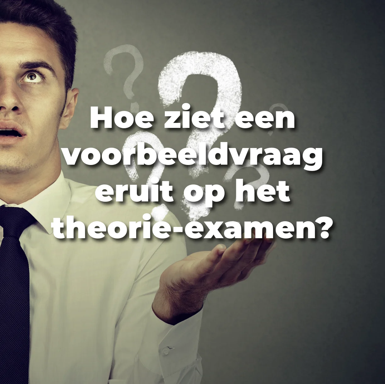 Hoe ziet een voorbeeldvraag eruit op het theorie-examen?
