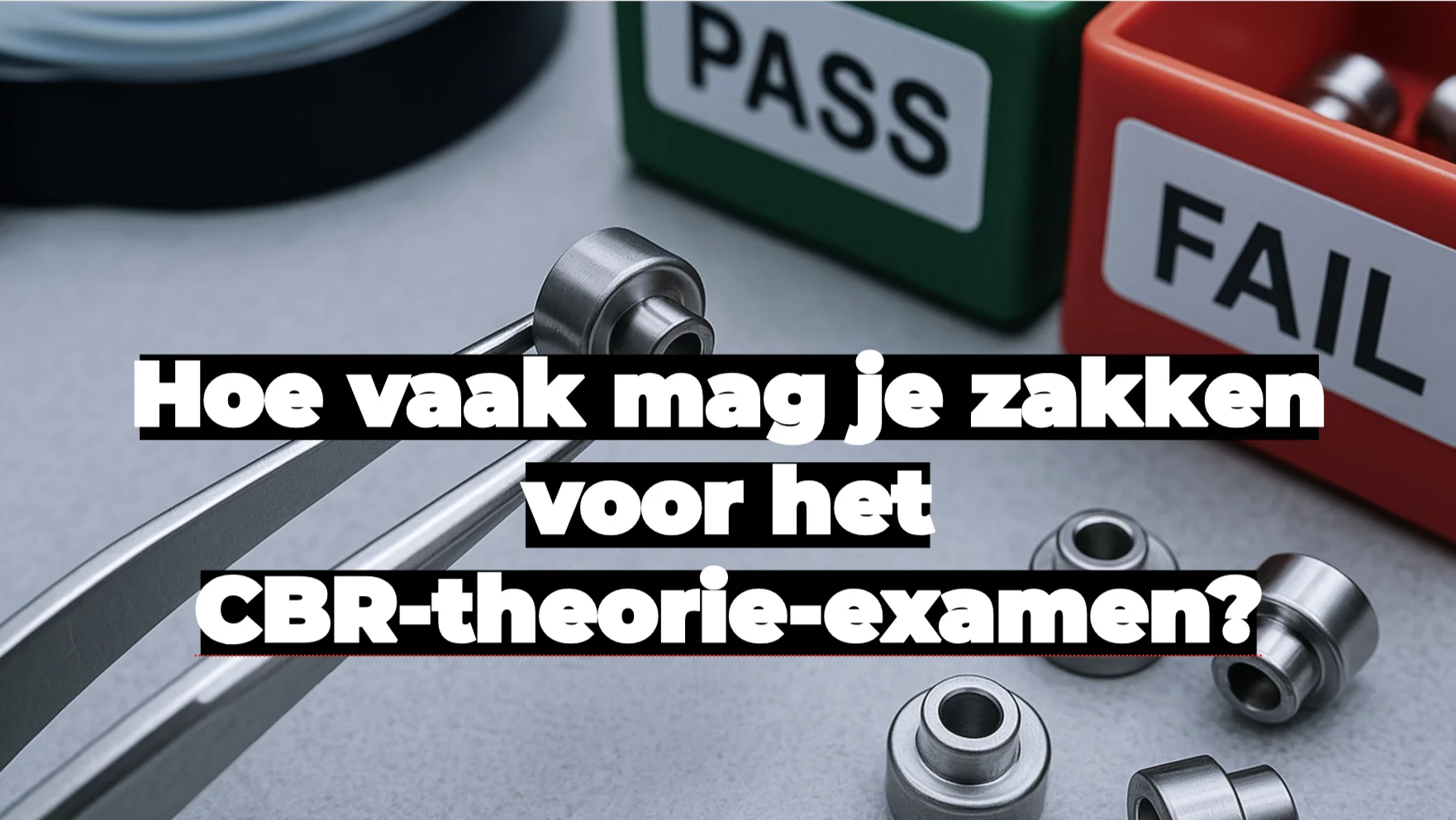 Hoe vaak mag je zakken voor het CBR-theorie-examen?